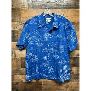 Howie Men's Short Sleeve Button Up Size X-Large *Made in USA*‎